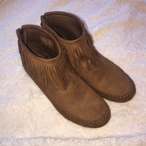 Fringe Moccasin Booties
